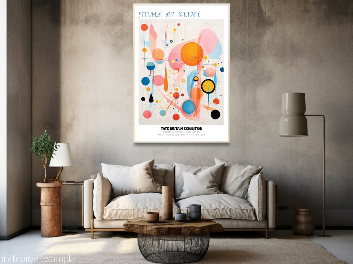 Hilma Af Klint Tate Britain 2022 Abstract Circles Exhibition Poster - Image 3