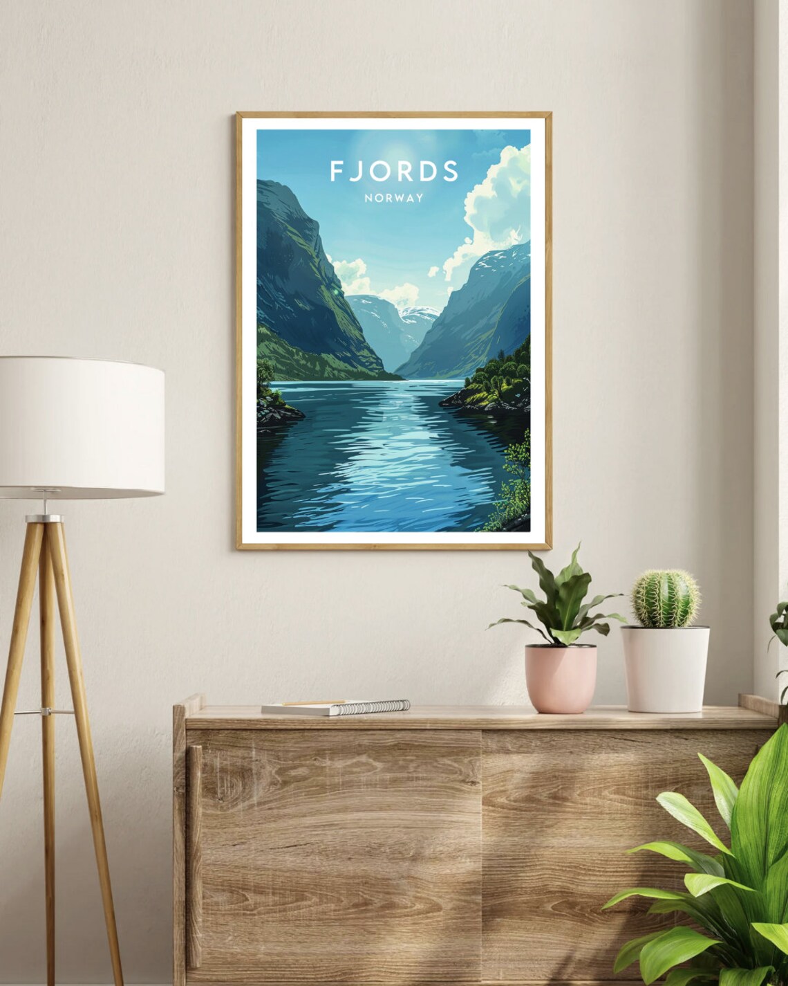 Norway Fjords Travel Wall Art Print - Image 3