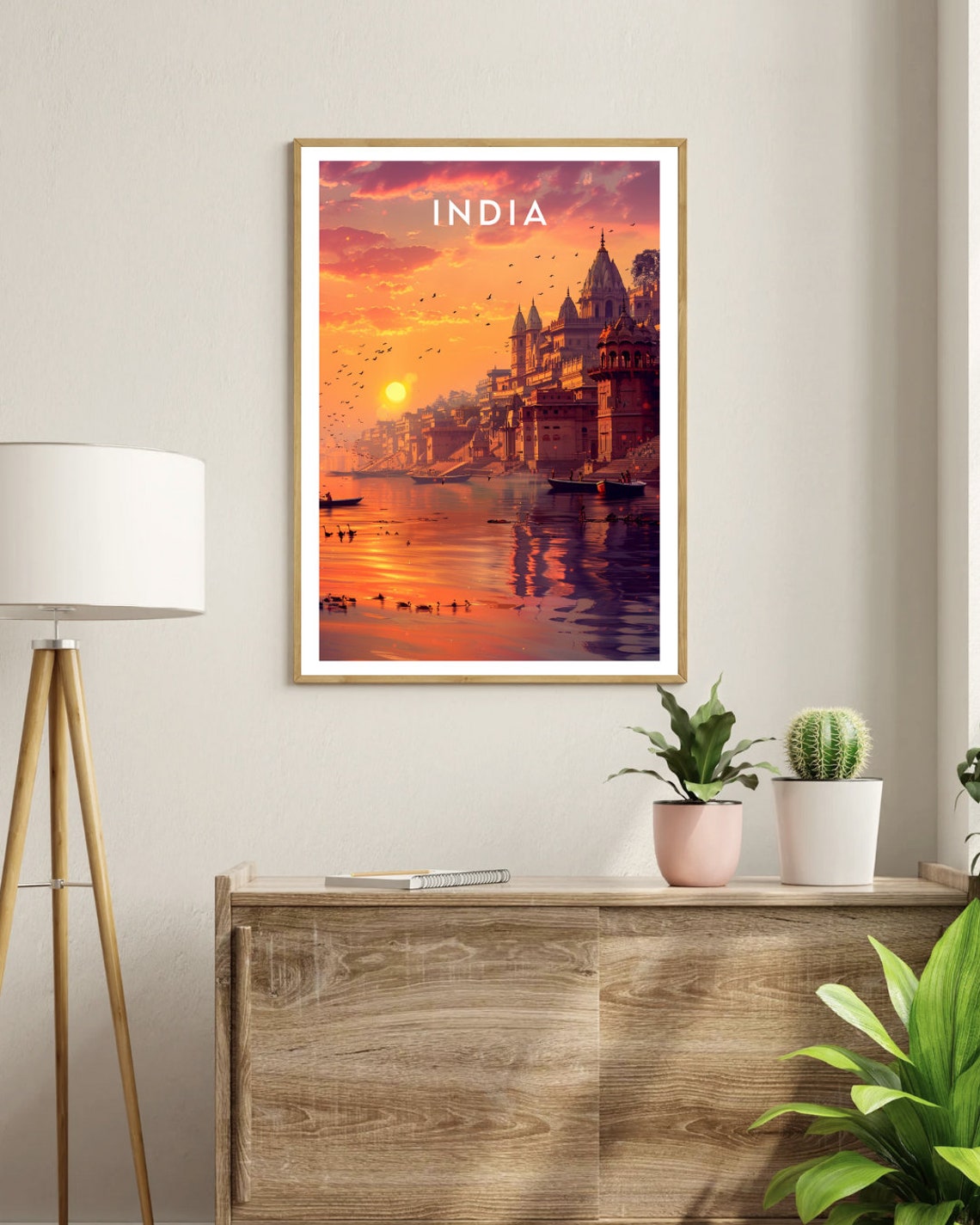 India Travel Print Asia Travel Poster India Poster Travel Wall Art India Print India Varanasi Varanasi Poster India Wall Art - Image 3