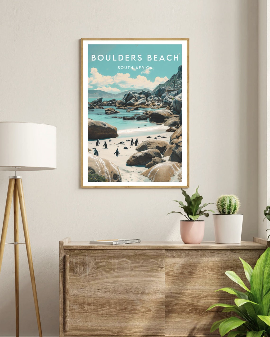 Boulders Beach Travel Print South Africa South Africa Poster Boulders Beach Poster Travel Wall Art Boulders Beach Print Penguins - Image 3