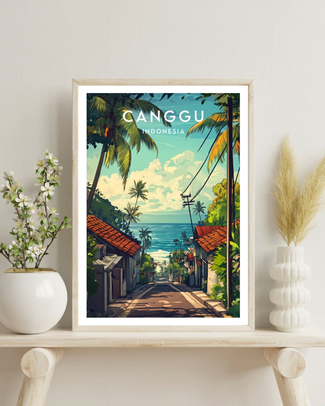Canggu Travel Poster, Bali Indonesia Place Art - Image 4