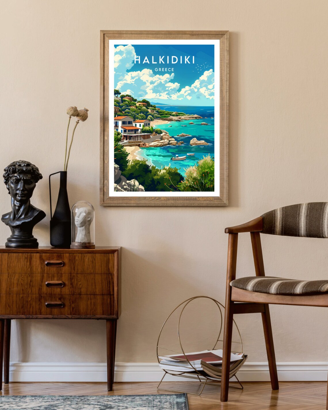 Halkidiki Travel Print Greece Halkidiki Poster Greece Poster Travel Wall Art Greece Print Poster Greece Europe Halkidiki Greek - Image 2