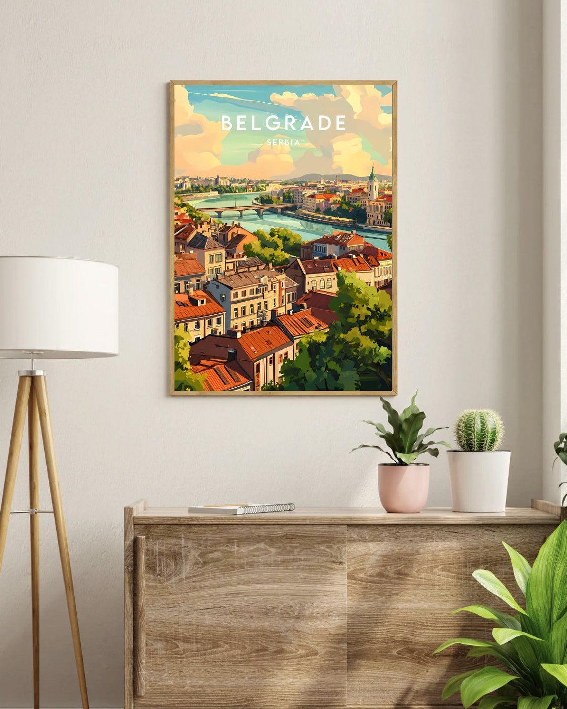 Belgrade Travel Print Serbia Belgrade Poster Serbia Poster Travel Wall Art Serbia Print Poster Serbia Europe Belgrade Wall Art - Image 3