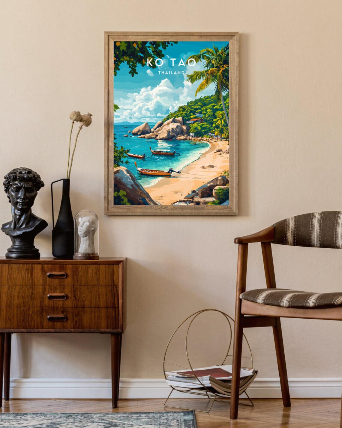 Ko Tao Travel Poster, Thailand Island Wall Art - Image 2