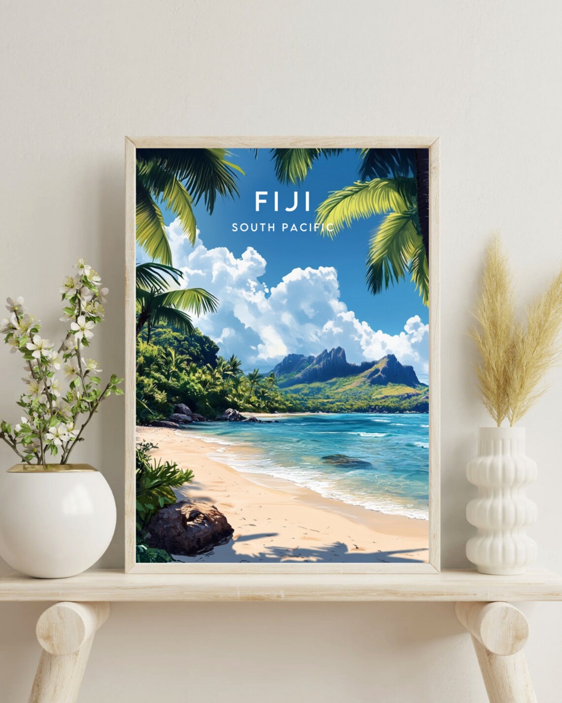 Fiji Travel Poster, South Pacific Wall Art - Image 4