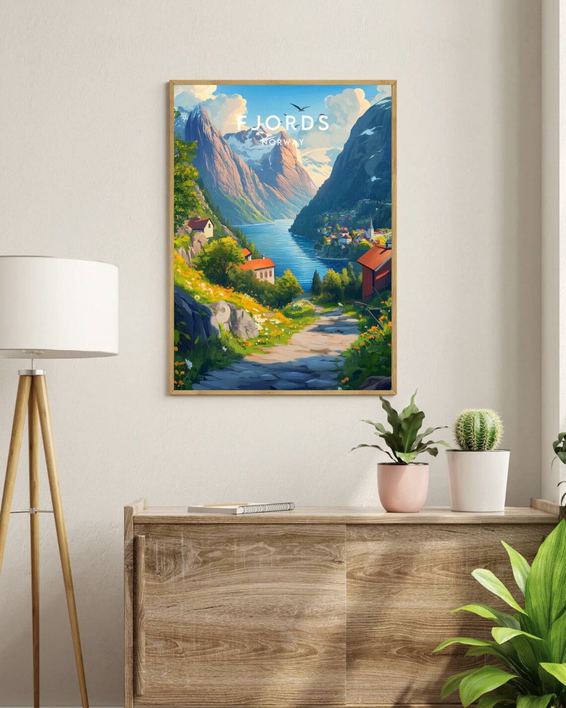 Fjords Travel Poster, Norway and Scandinavia - Image 3