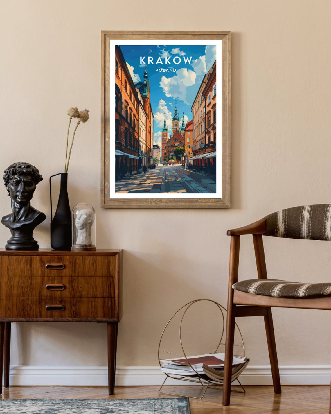 Krakow Travel Poster, Poland Europe Wall Art - Image 2