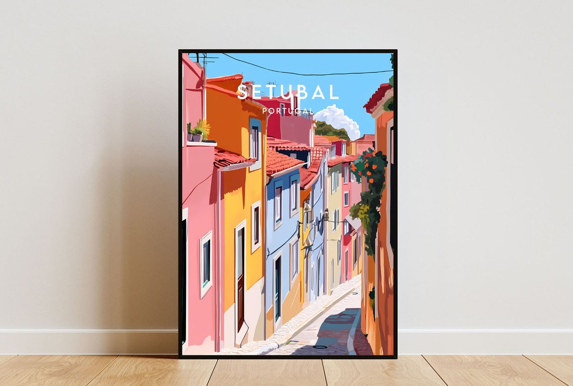Setubal Travel Print Portugal Setubal Poster Portugal Poster Travel Wall Art Portugal Print Portugal Wall Art Europe Setubal Print