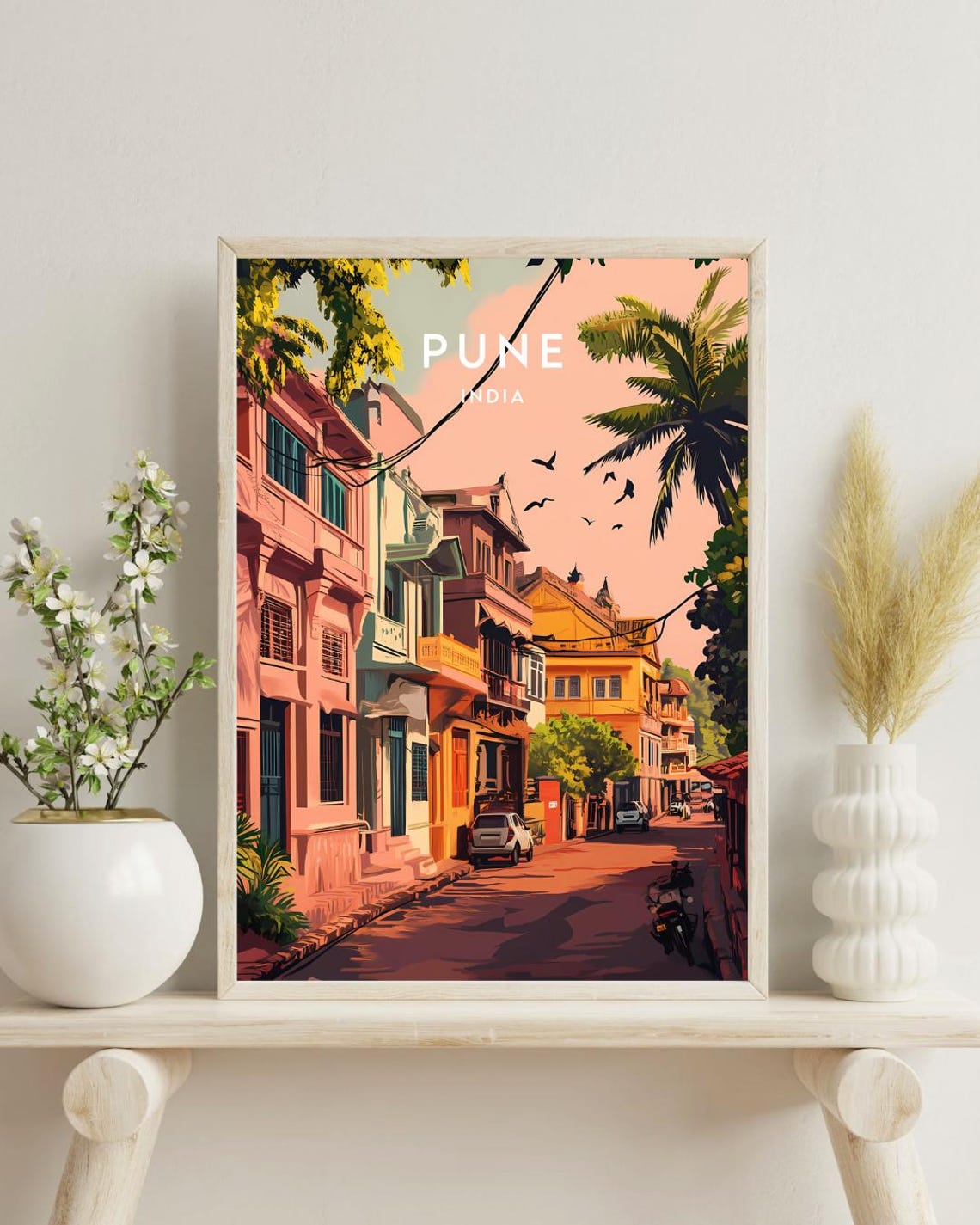 Pune Travel Print India Pune Poster India Poster Travel Wall Art India Print Maharashtra Poster Pune Print India Art Maharashtra - Image 4