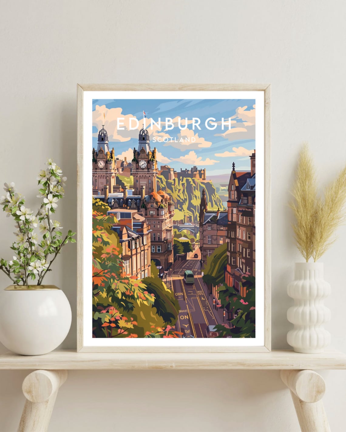 Edinburgh Travel Poster, Scotland Europe Wall Art - Image 4