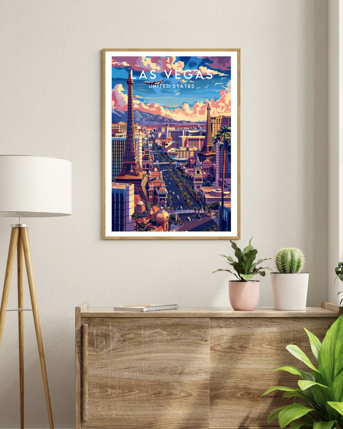 Las Vegas Travel Poster, United States City Print - Image 3