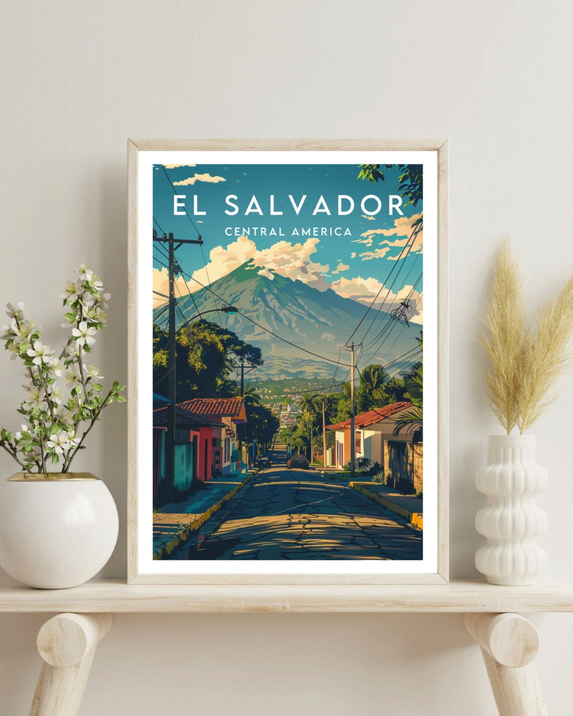 El Salvador Travel Poster, Central America Wall Art - Image 4