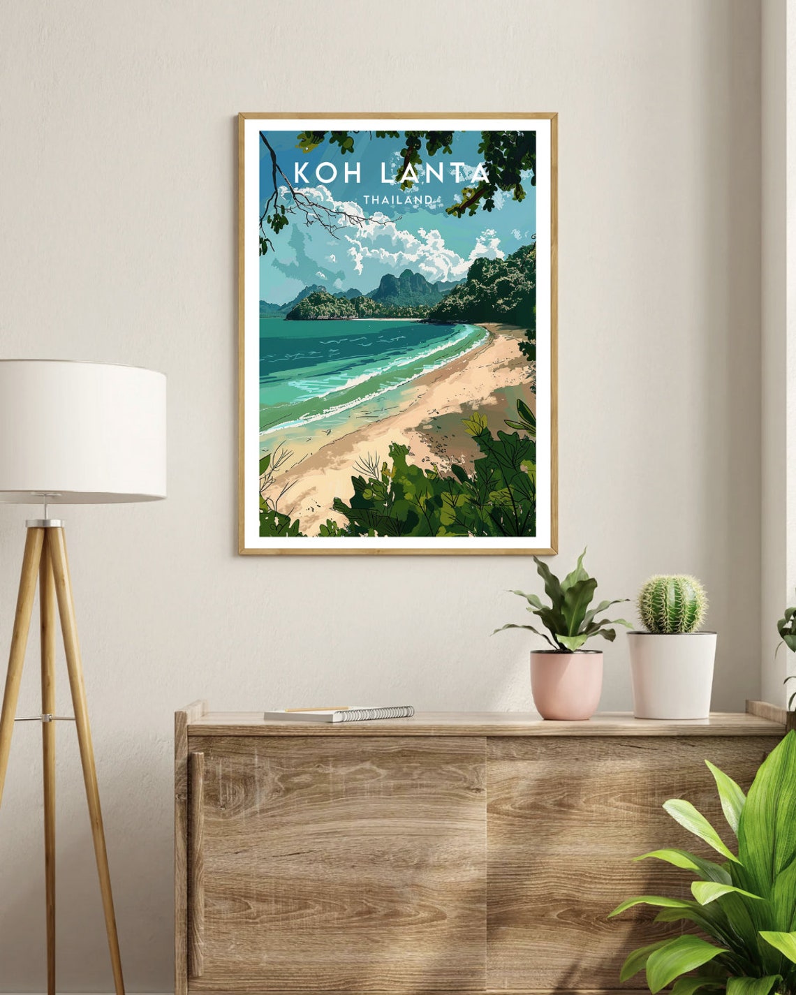 Koh Lanta Travel Print Thailand Koh Lanta Poster Thailand Poster Travel Wall Art Thailand Print Koh Lanta Ko Lanta Thai Poster - Image 3