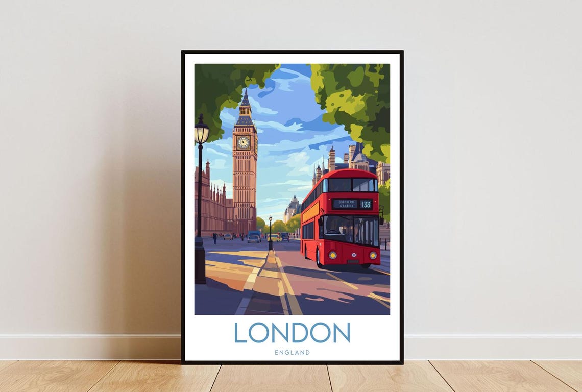 London Travel Print England London Poster England Poster Travel Wall Art England Print England Europe London Print Big Ben Poster