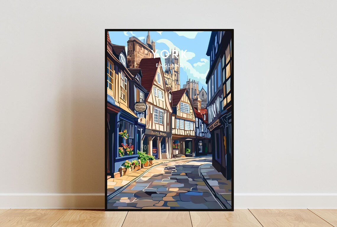 York Travel Poster, England, Britain Wall Art
