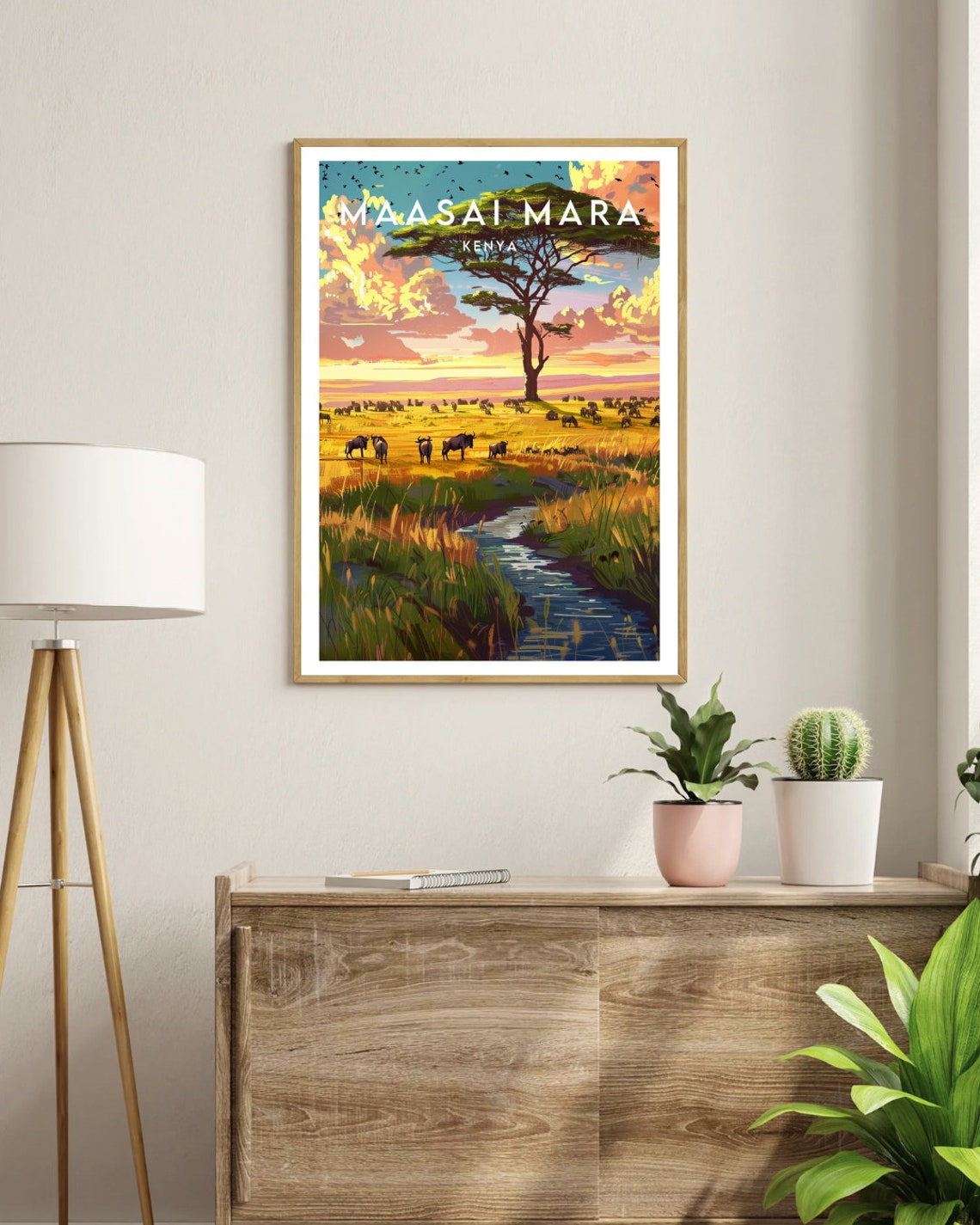 Maasai Mara Travel Print Kenya Kenya Poster Kenya Poster Travel Wall Art Kenya Print Maasai Mara Wall Art Masai Mara Africa Kenya - Image 3