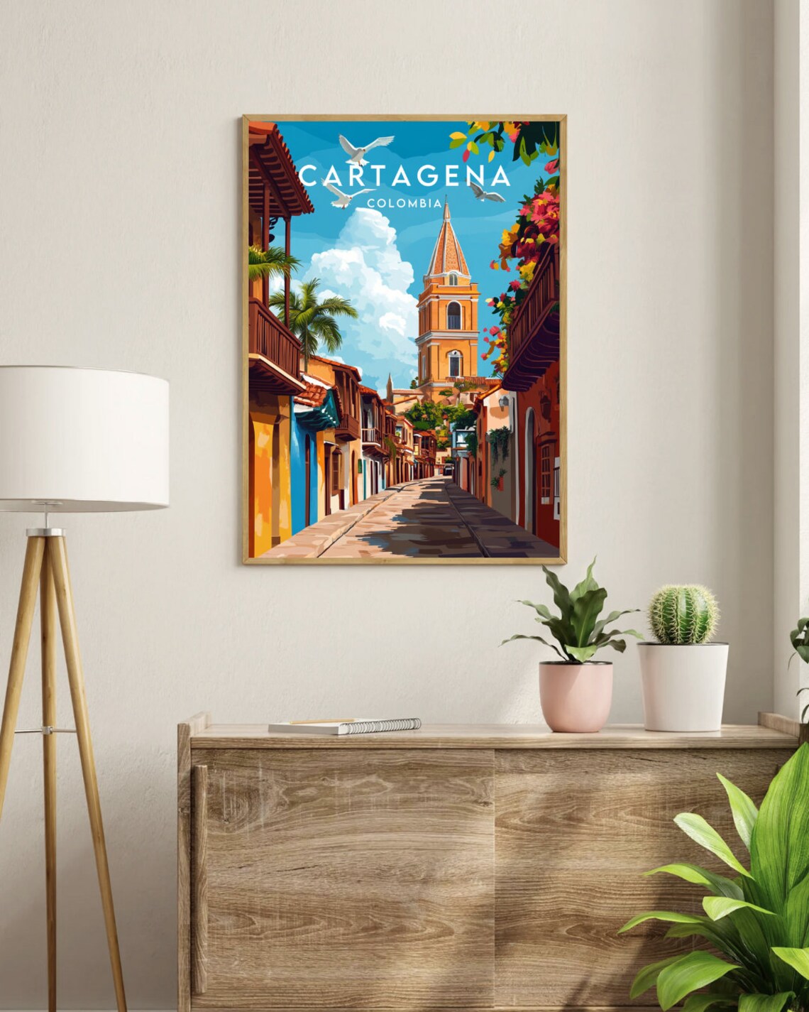 Cartagena Travel Poster, Colombia South America - Image 3
