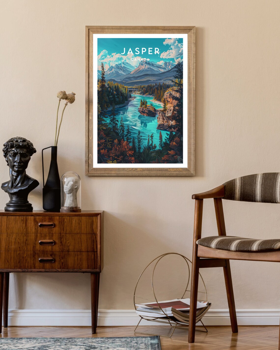 Jasper Travel Poster, Canada Landscape Wall Art - Image 2