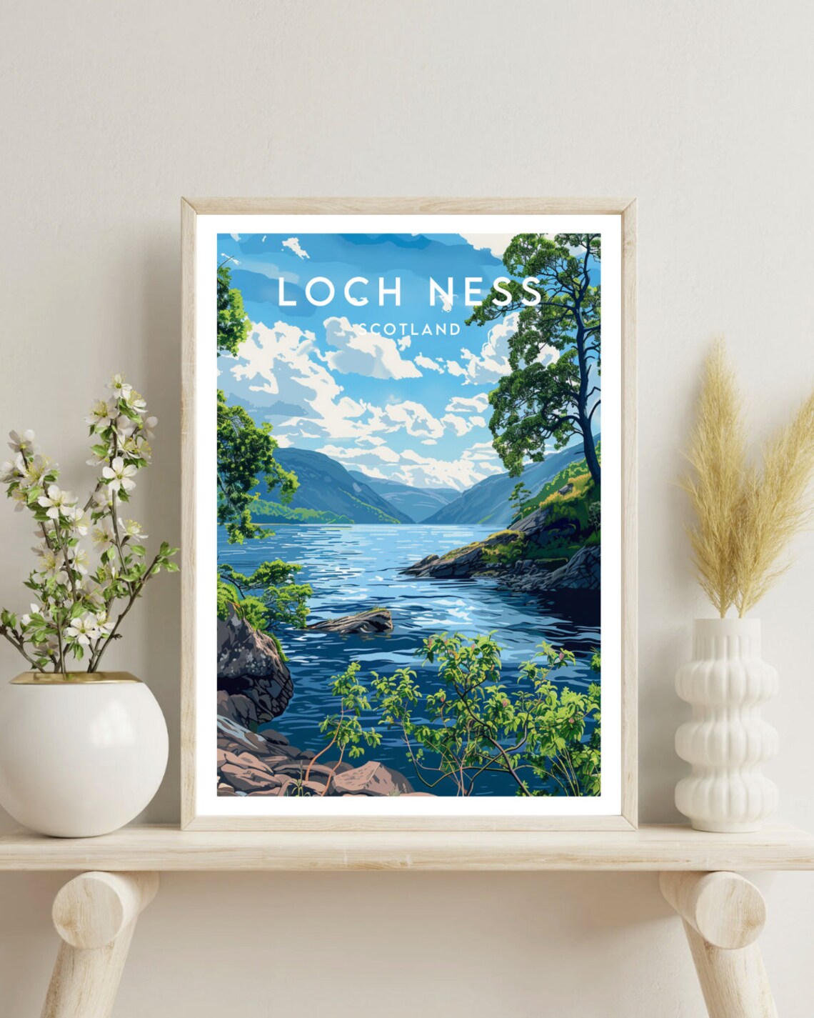 Loch Ness Travel Poster, Scotland Travel Art Print - Image 4