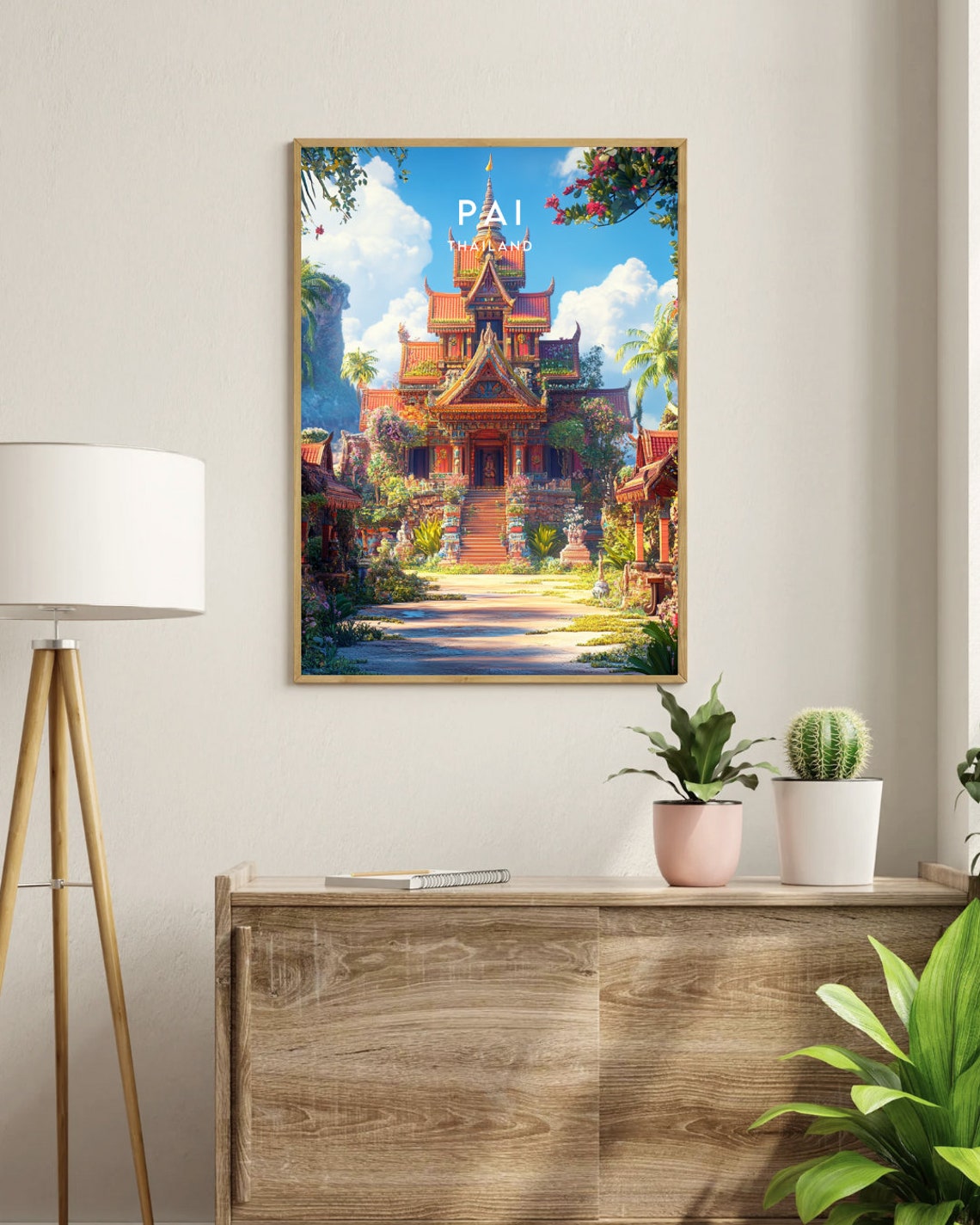 Pai Travel Print Thailand Pai Poster Thailand Poster Travel Wall Art Thailand Print Pai Wall Art Thai Poster Pat Thailand Poster - Image 3