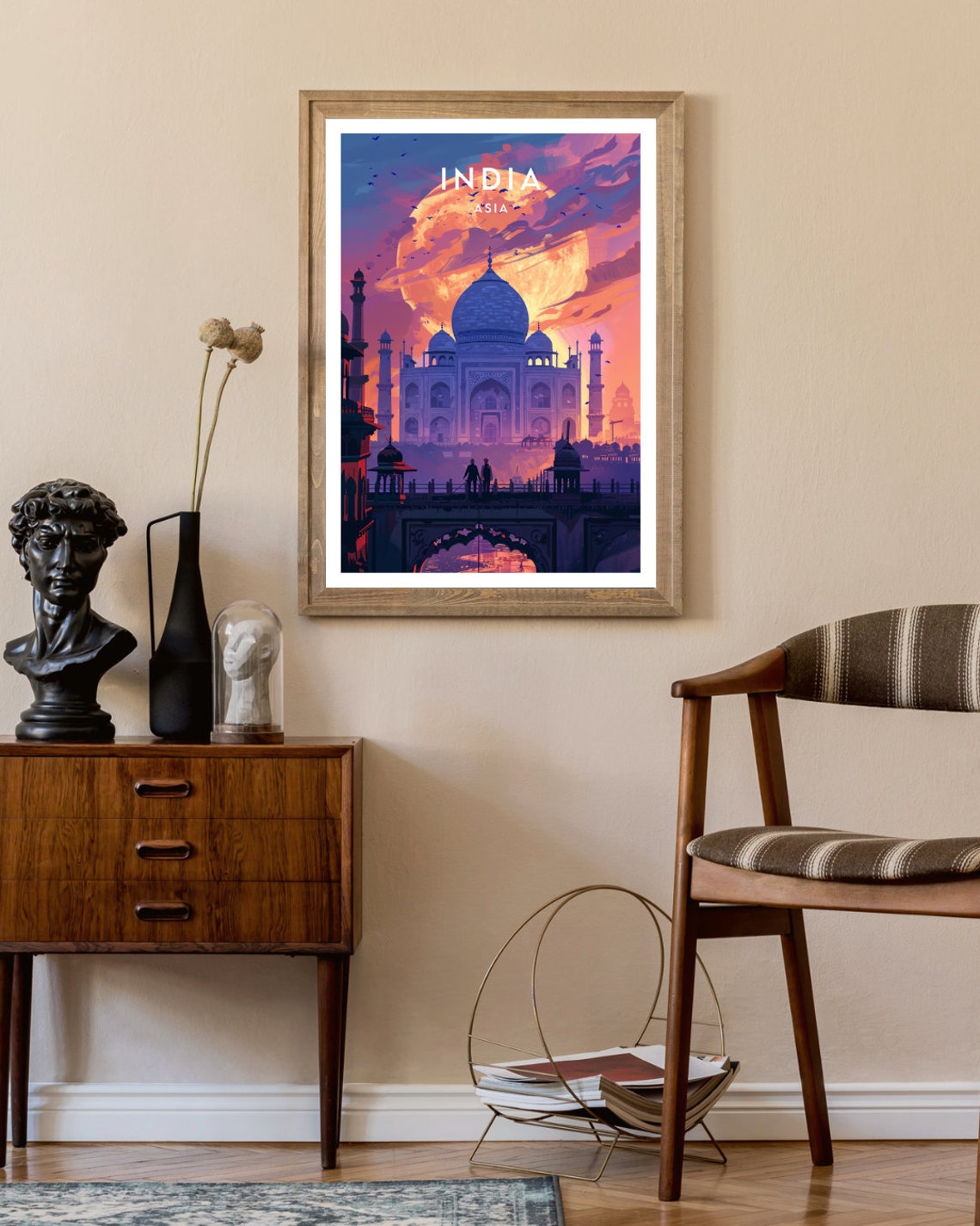India Travel Print Asia Travel Poster India Poster Travel Wall Art India Print India Agra Agra Poster India Wall Art Taj Mahal - Image 2
