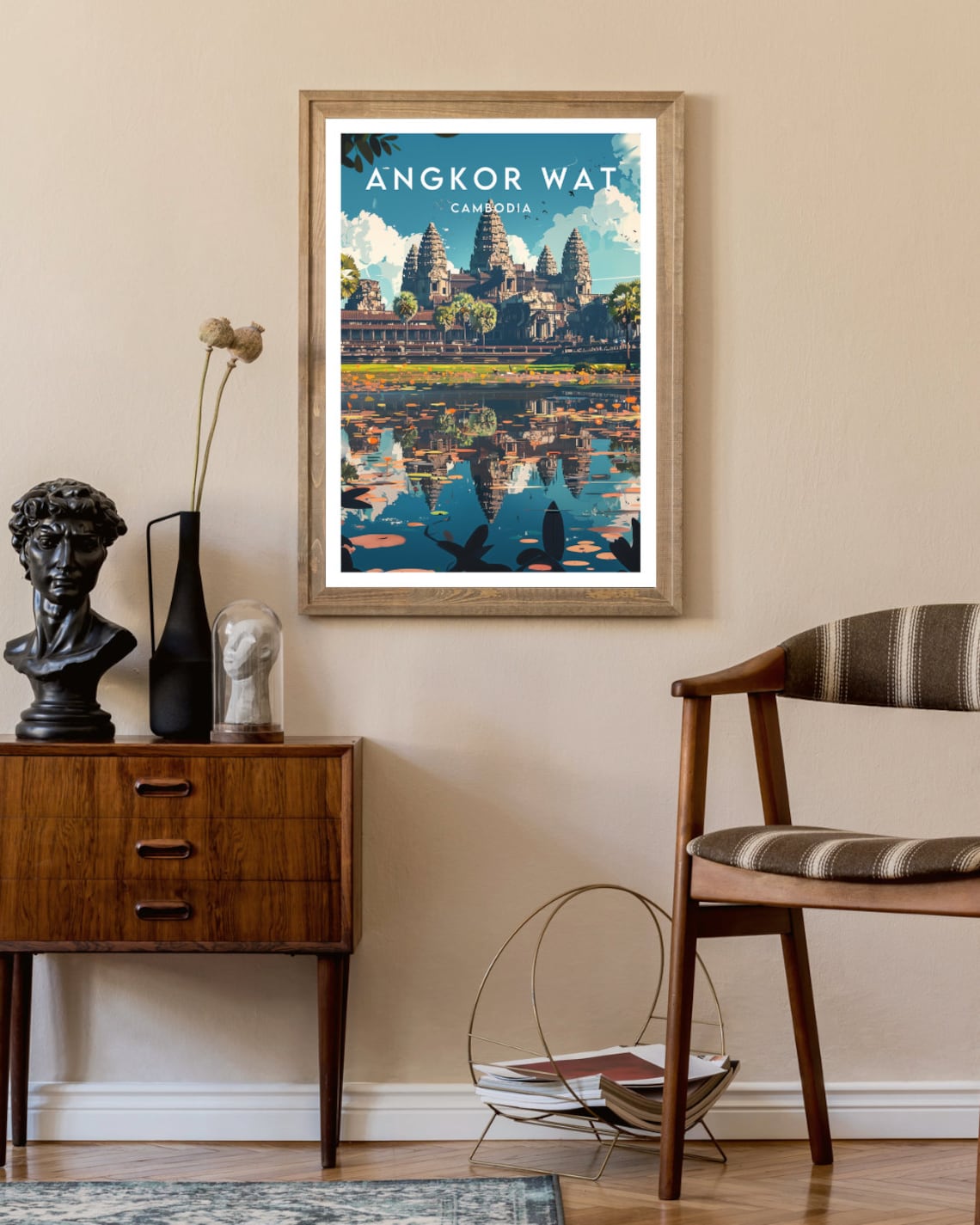 Angkor Wat Travel Poster, Cambodia, Se Asia - Image 2