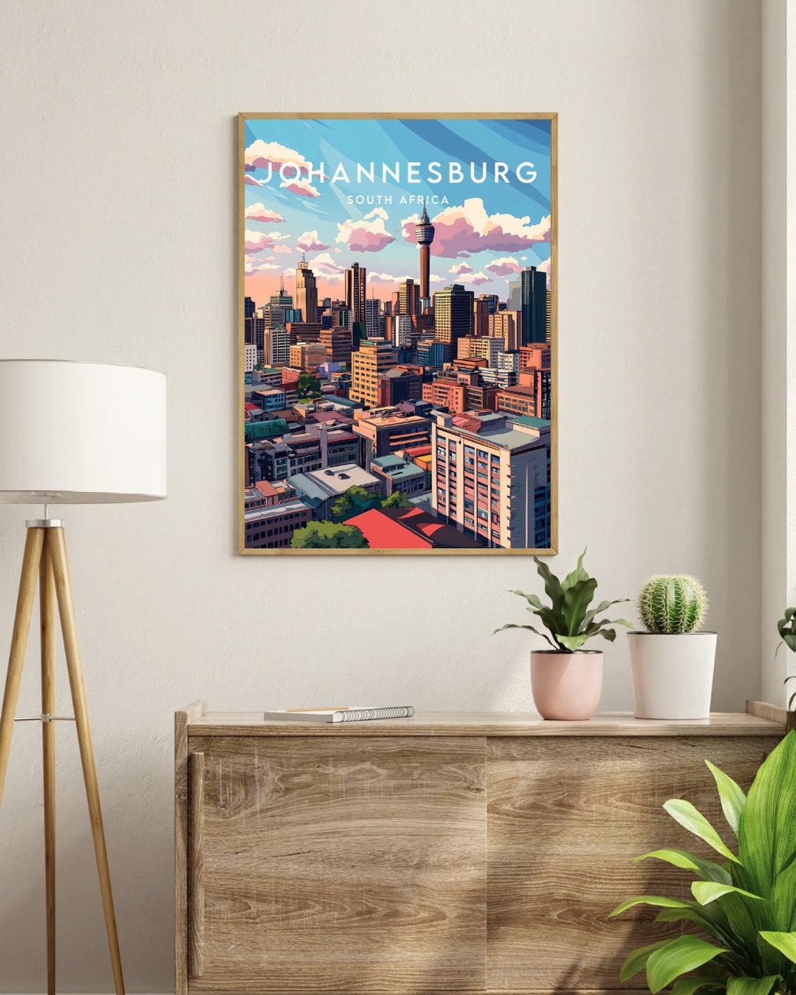 Johannesburg Travel Print South Africa South Africa Poster Johannesburg Poster Travel Wall Art Johannesburg Print Johannesburg Africa - Image 3