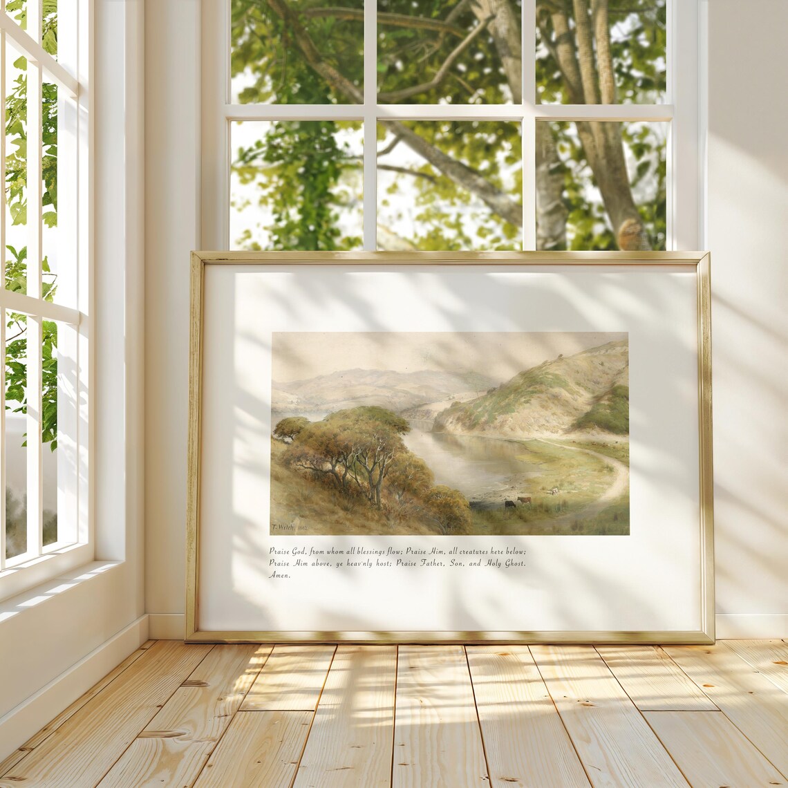 Doxology Countryside Landscape Christian Farmhouse Poster - Image 5
