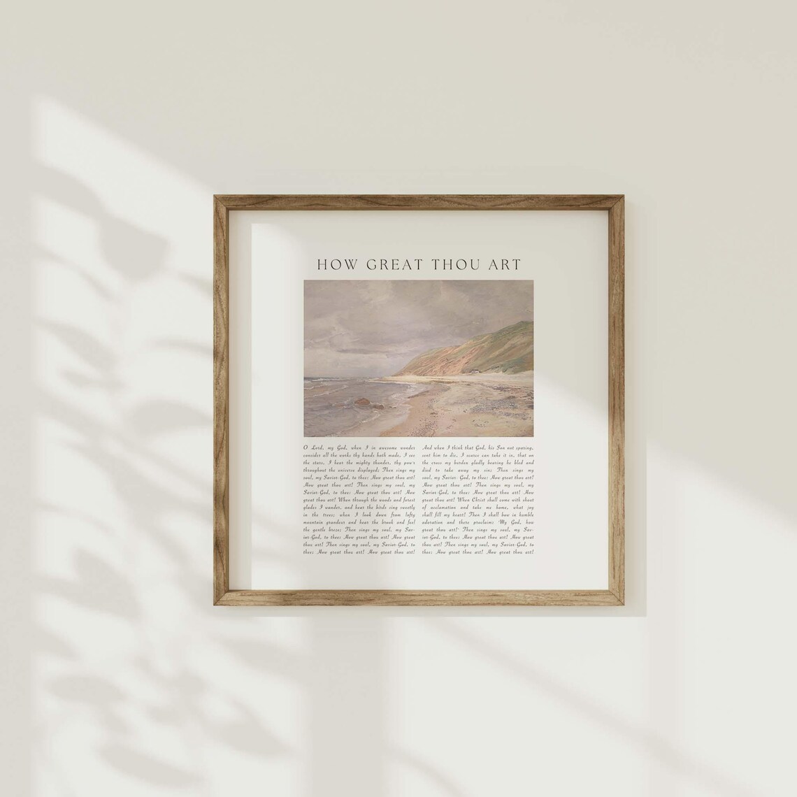 How Great Thou Art Blessed Assurance In Christ Alone Hymn Trio Set 3 Posters - Image 4
