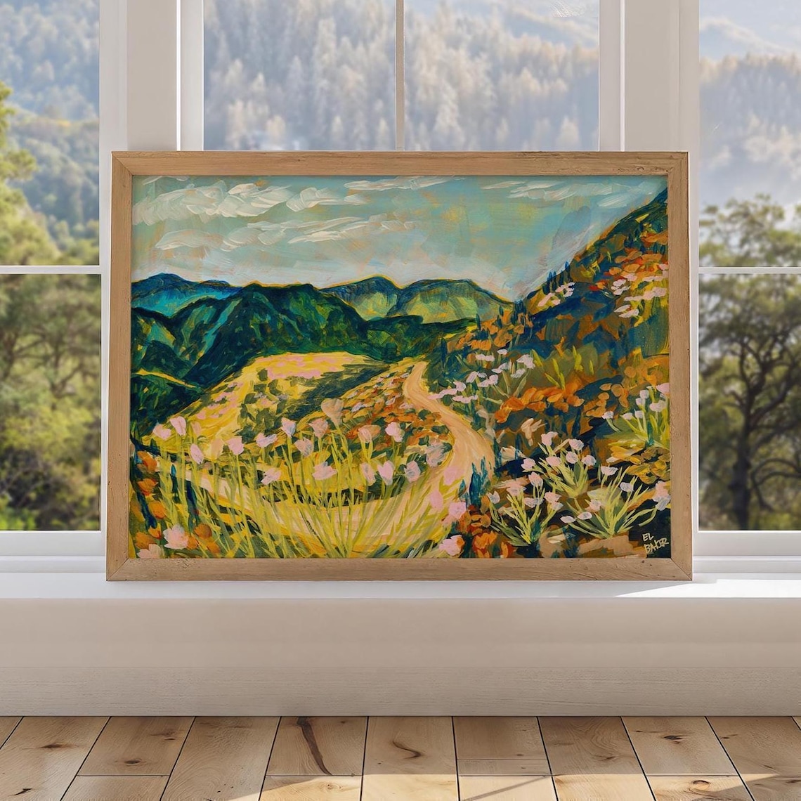 San Gabriel Mountains Wildflower Vintage Botanical Art Print