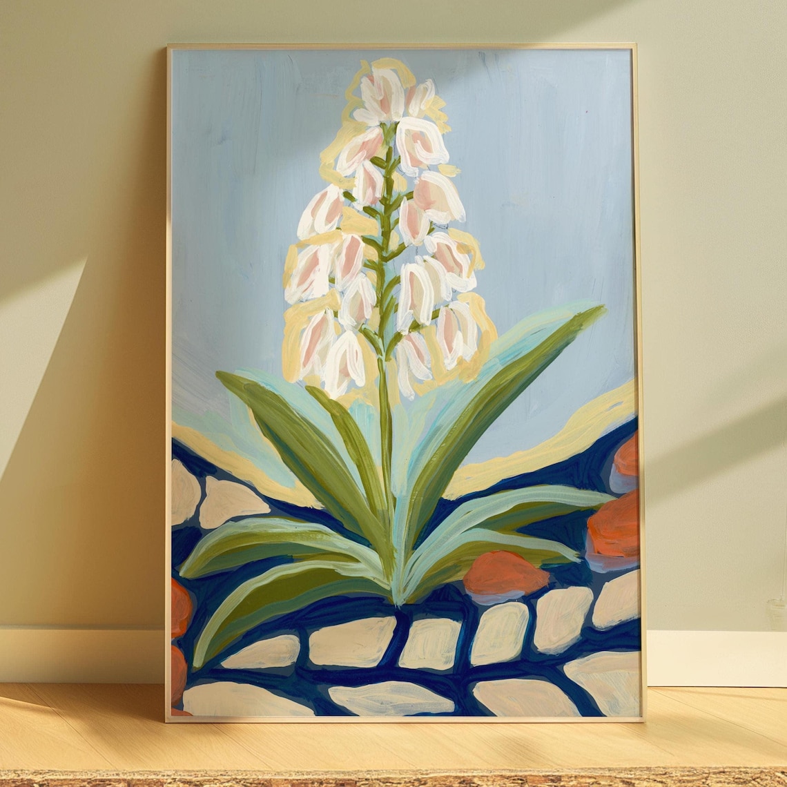Yucca Plant Print, Retro Desert Botanical Art
