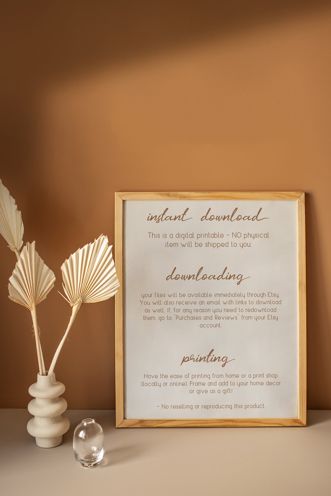Personalize Your Custom Made to Order Options Listing Guide Poster - Image 3