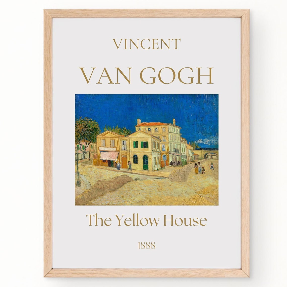 Van Gogh Art Print The Yellow House Van Gogh Exhibition Poster Van Gogh Paintings Famous Artist Posters Street Wall Art Museum Poster