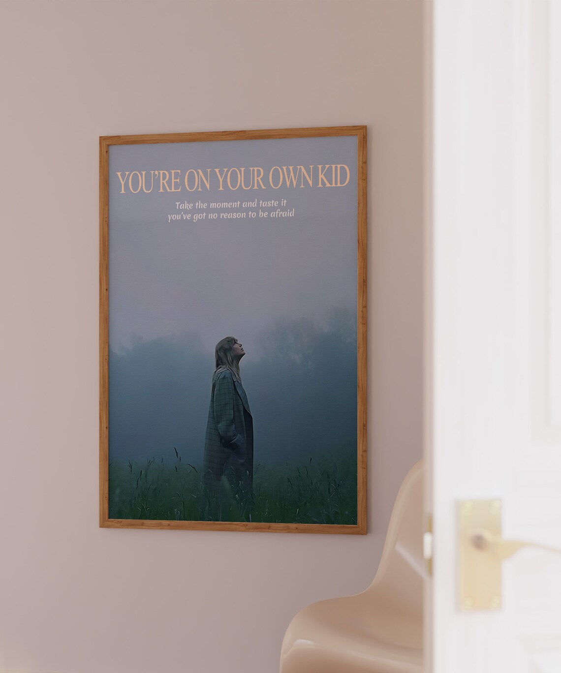 Taylor Swift Youre On Your Own Kid Lyric Misty Field Wall Art