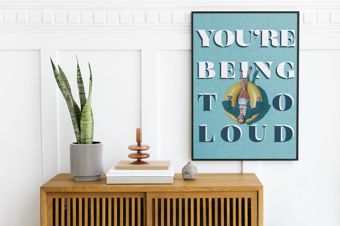 You Need To Calm Down Song Lyric Pool Float Summer Pop Art Poster - Image 2