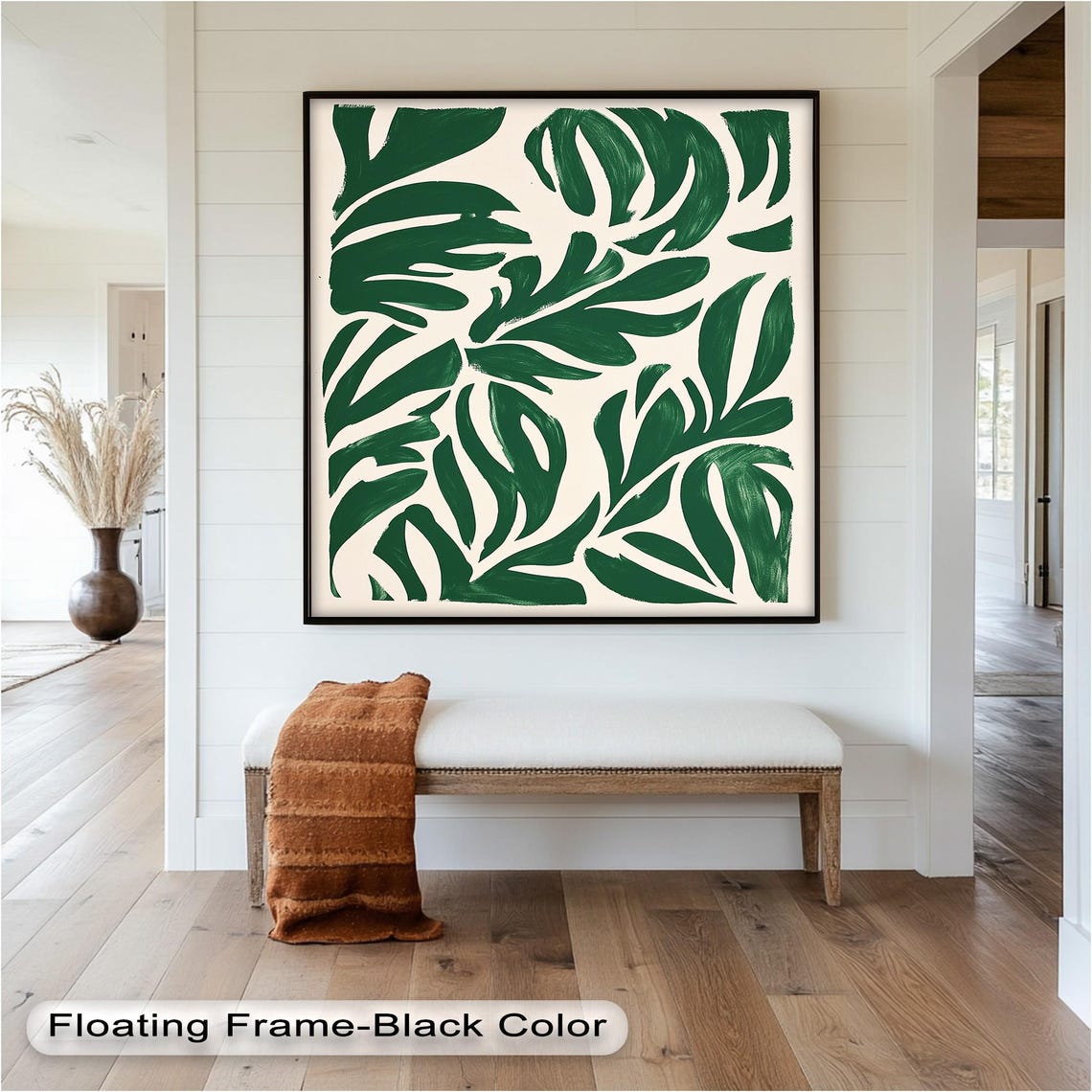 Tropical Leaf, Minimal Modern Botanical Print - Image 5