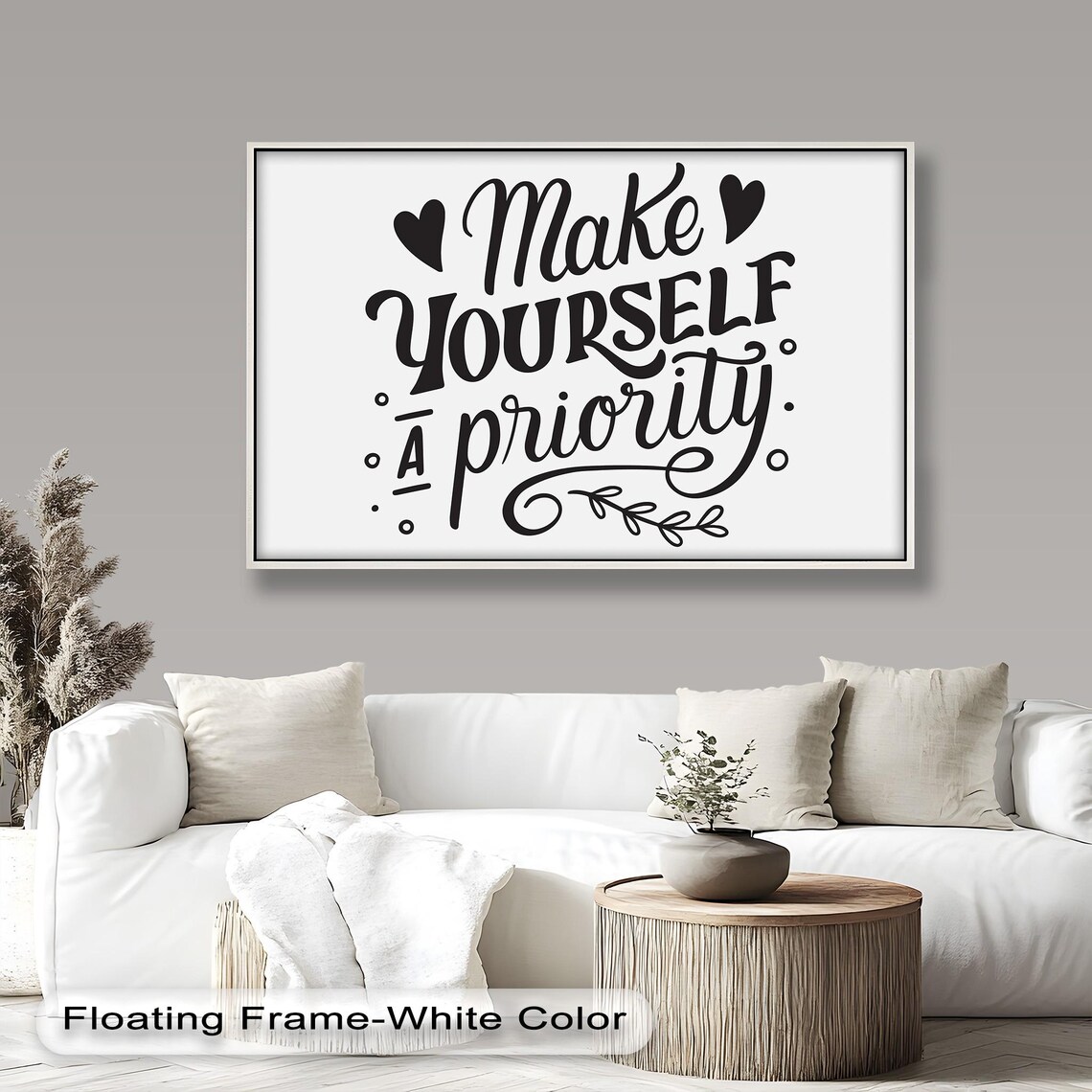 Make Yourself A Priority Motivational Quote Sign - Image 5