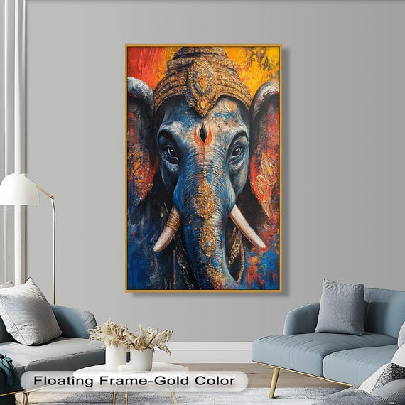 Ganesh Elephant, Hindu Decor Spiritual Accent