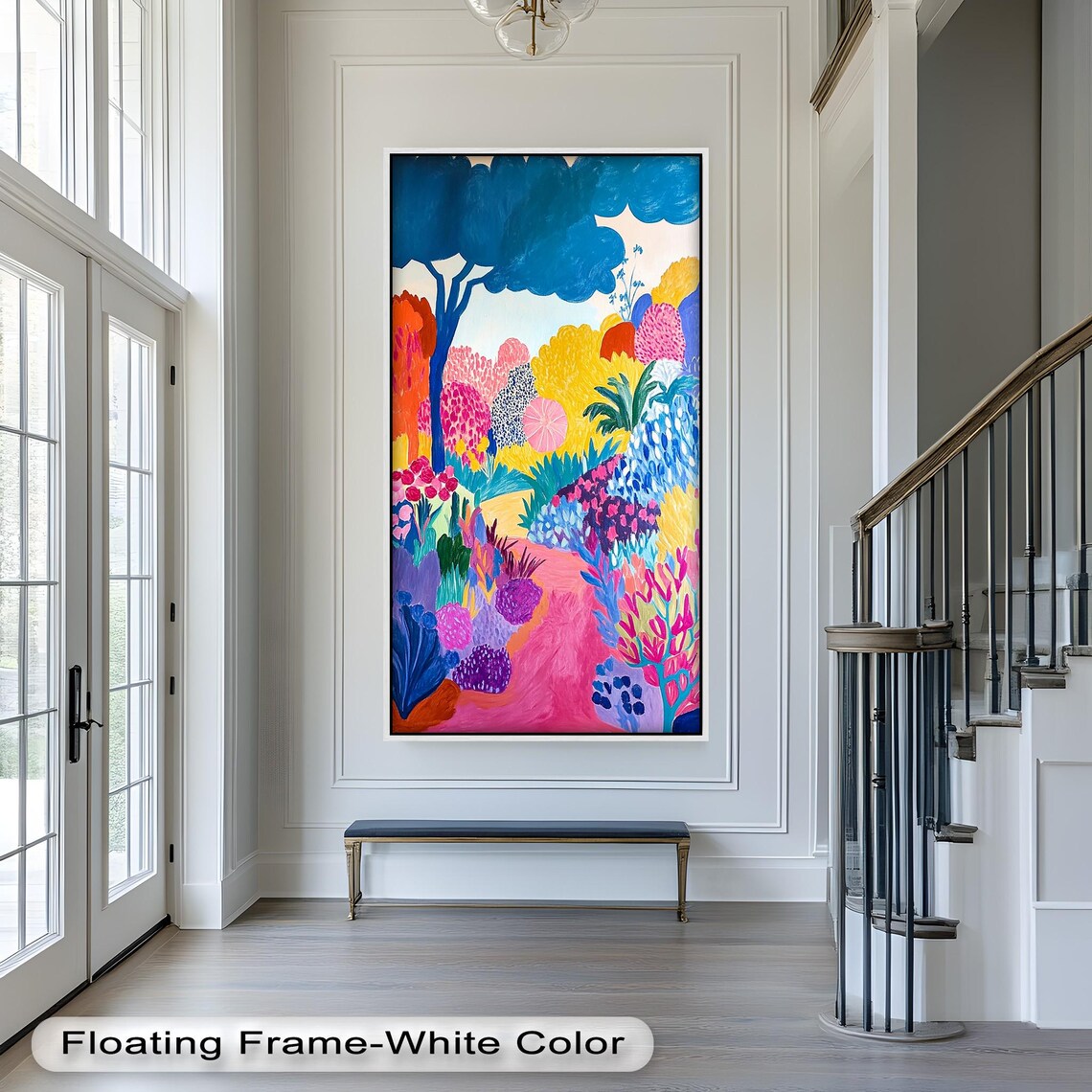 Colorful Forest, Vibrant Abstract Garden Landscape - Image 2