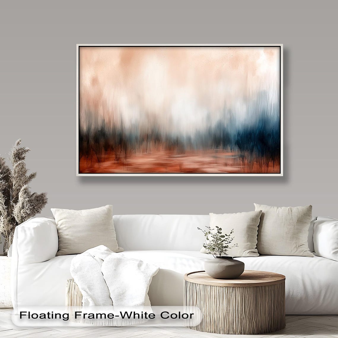 Earth Tone Gradient Abstract Modern Painting - Image 5