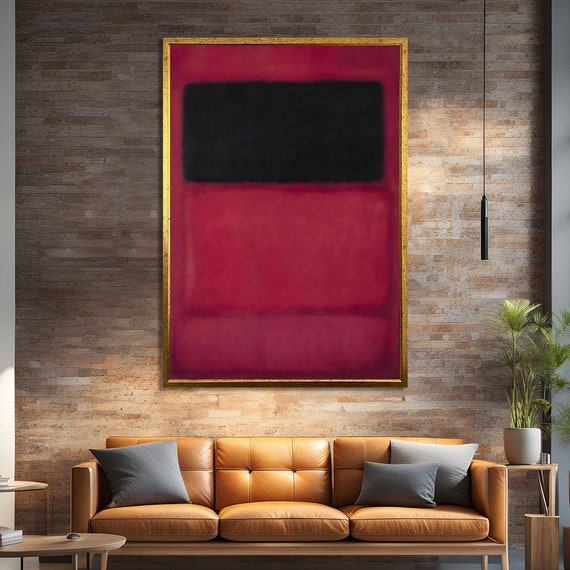 Mark Rothko Style Abstract Art Print, Bold Modern