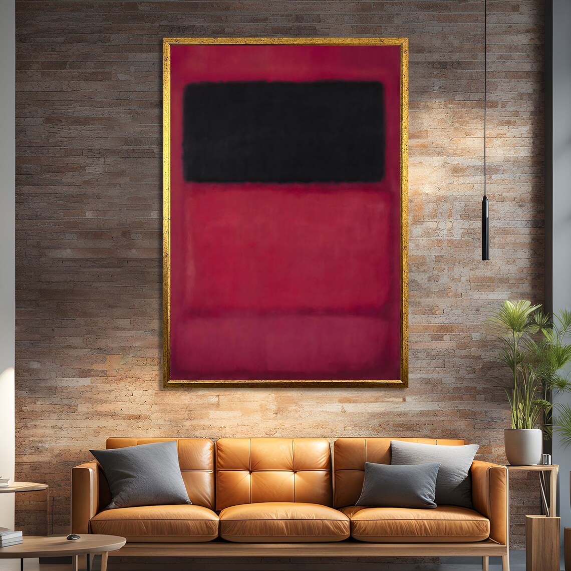 Mark Rothko Style Abstract Art Print, Bold Modern