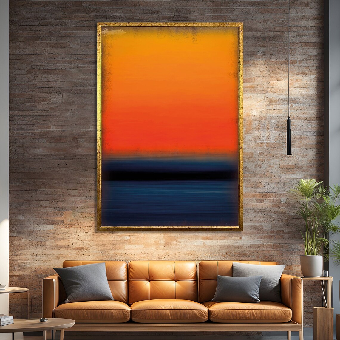 Sunset Serenity Modern Abstract, Mark Rokhto