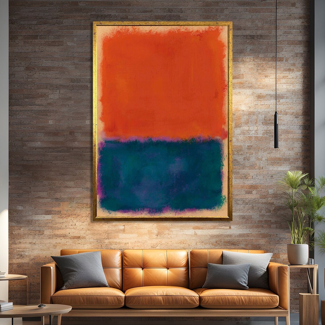 Mark Rothko Style Vibrant Abstract, Modern Decor