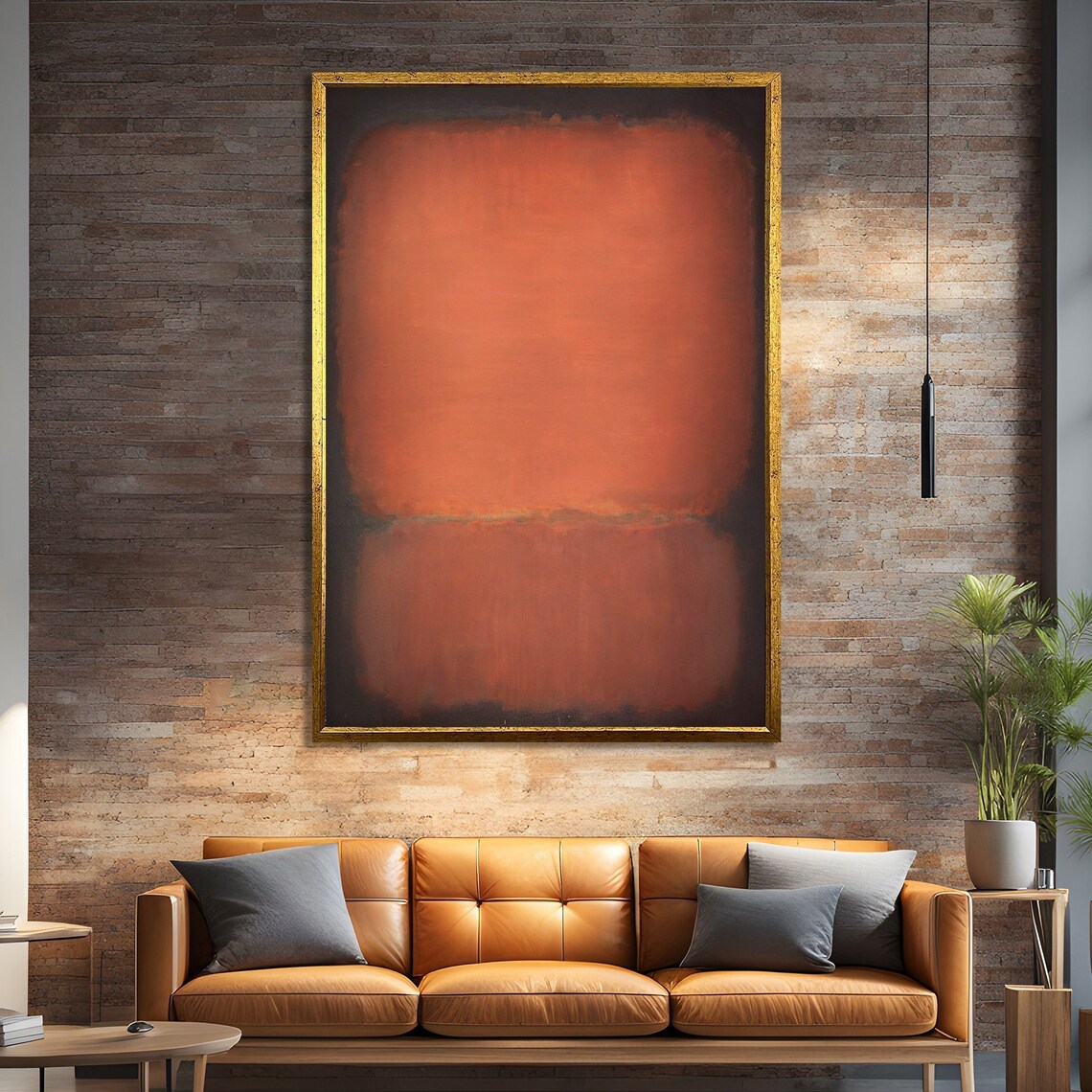 Rothko Inspired Abstract Art Print, Modern Minimalist