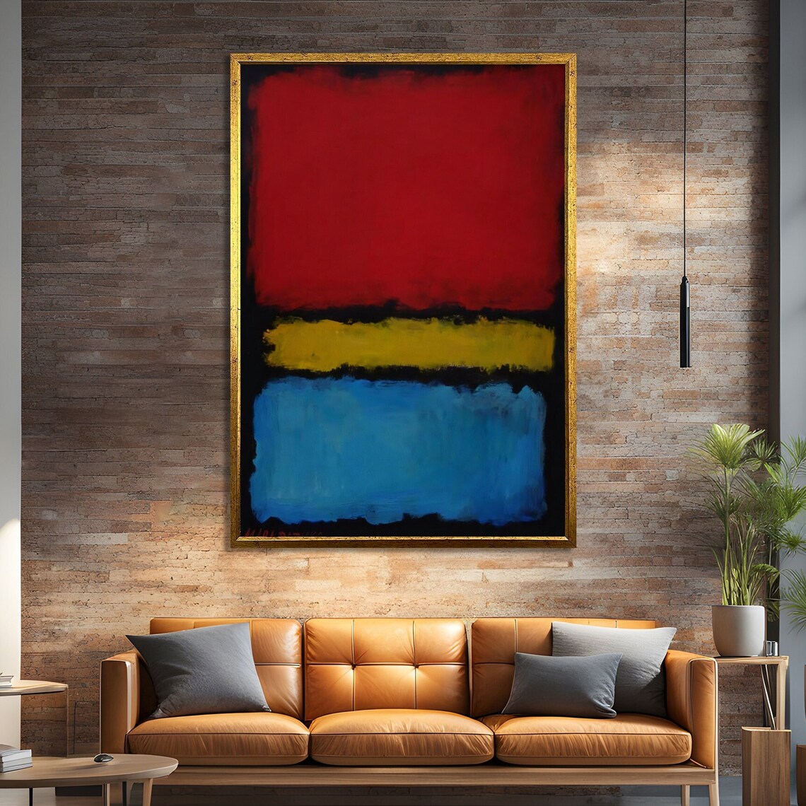 Mark Rokhto Inspired Abstract Art, Vibrant Modern