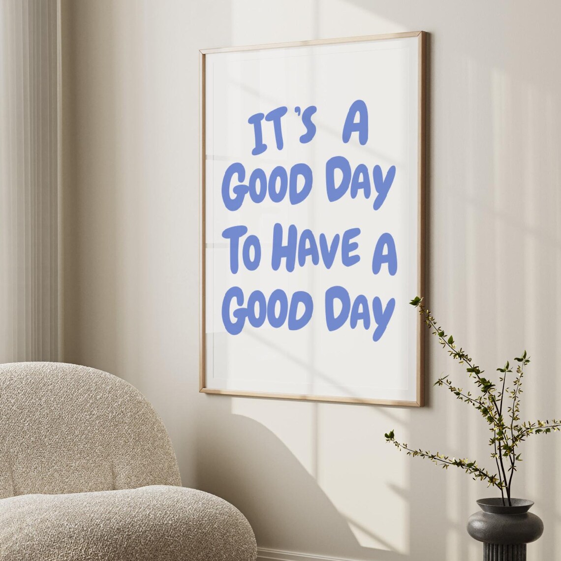 Today Is A Good Day Quote Print, Preppy Decor - Image 4