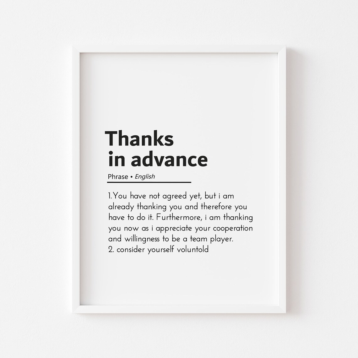 Thanks In Advance Email Phrases, Funny Office Signs