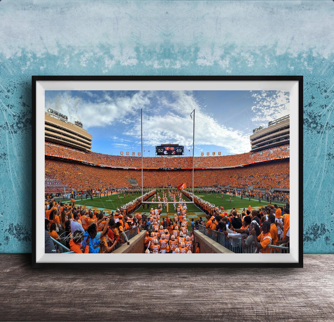 Volunteers Vs Crimson Tide, Neyland Stadium Art Print