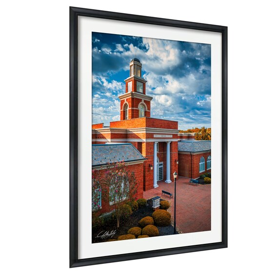 Maryville City Print Red Brick Building Morning Glow Artist Signed